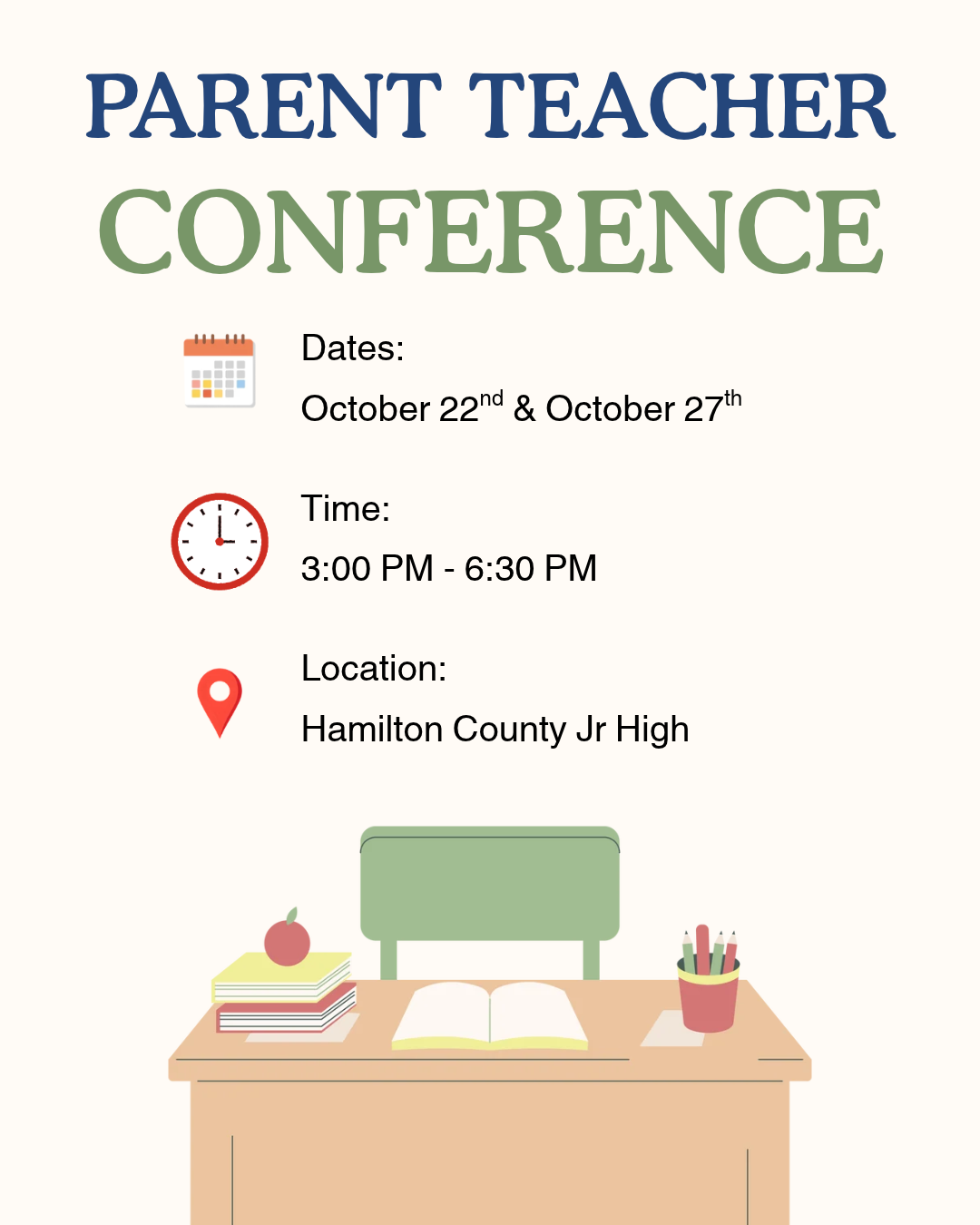 Parent Teacher Conference Booking Links